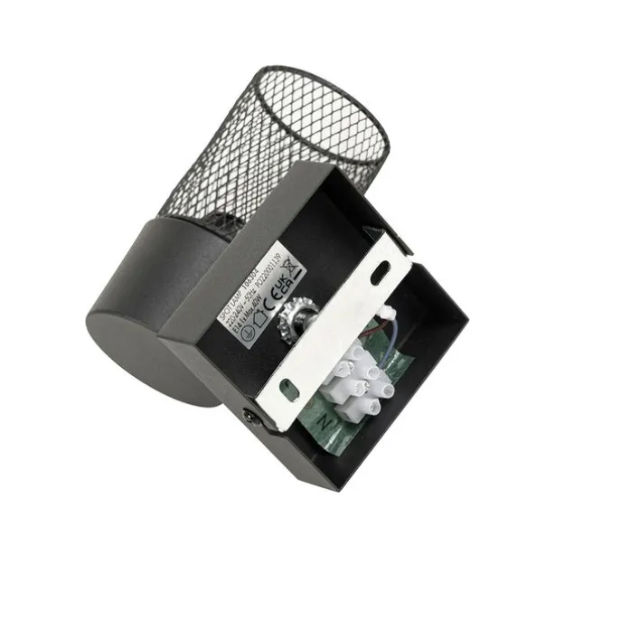 Industrieller Spot schwarz verstellbar – Jim