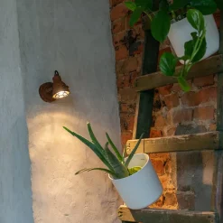 Industrieller Strahler Rostbraun drehbar und neigbar - Sorra