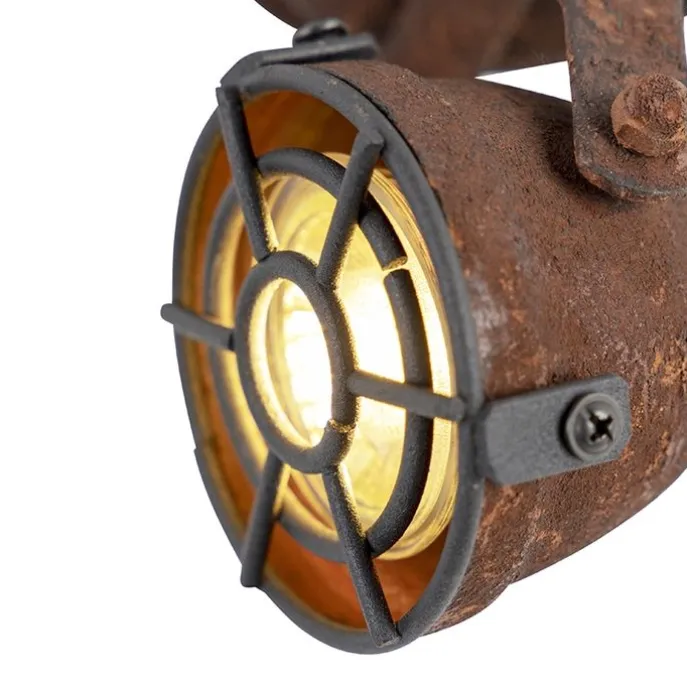 Industrieller Strahler Rostbraun drehbar und neigbar - Sorra