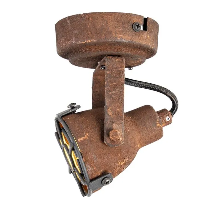 Industrieller Strahler Rostbraun drehbar und neigbar - Sorra
