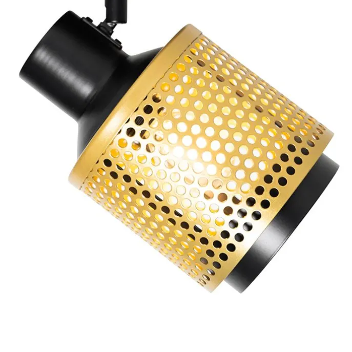 Industrielles Fleckschwarz mit Gold - Kayden