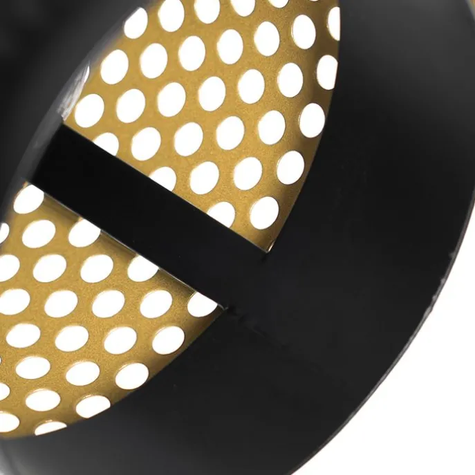 Industrielles Fleckschwarz mit Gold - Kayden