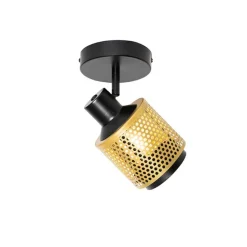 Industrielles Fleckschwarz mit Gold - Kayden