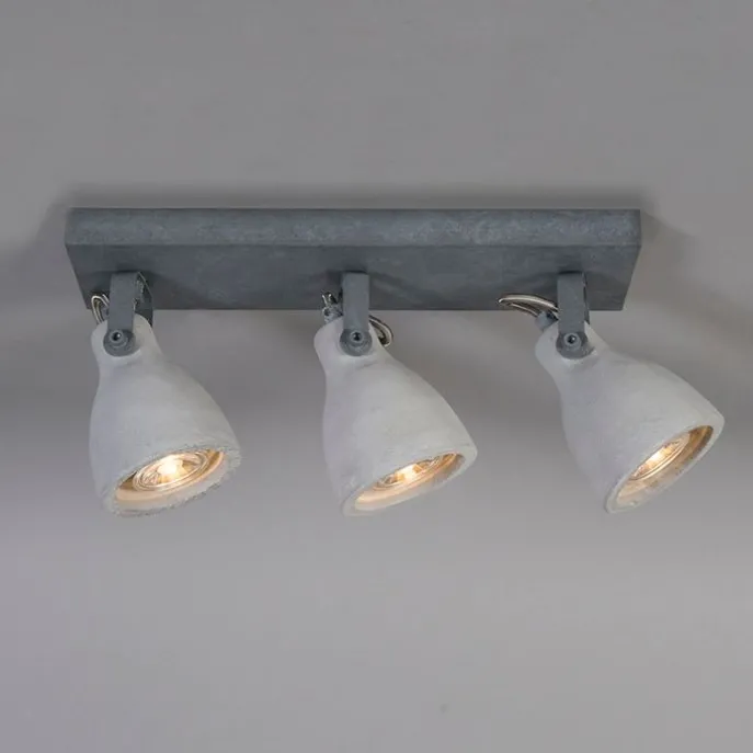 Industriespot grauer Beton 3-flammig - Creto