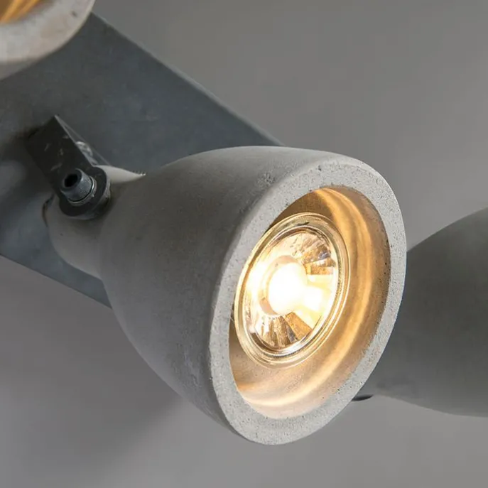 Industriespot grauer Beton 3-flammig - Creto