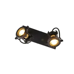 Industriespot schwarz 2-flammig - Suplux
