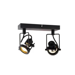 Industriespot schwarz 2-flammig - Suplux