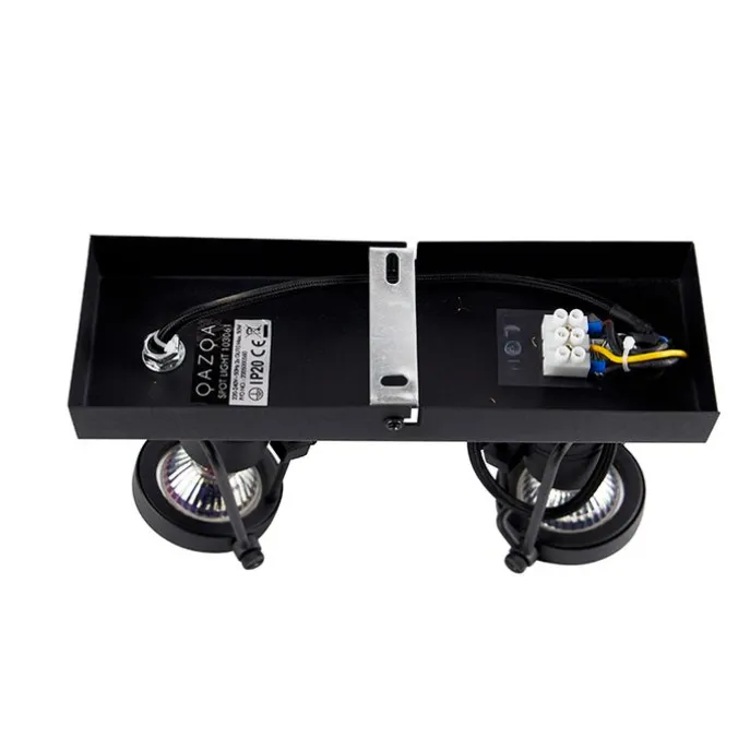 Industriespot schwarz 2-flammig - Suplux