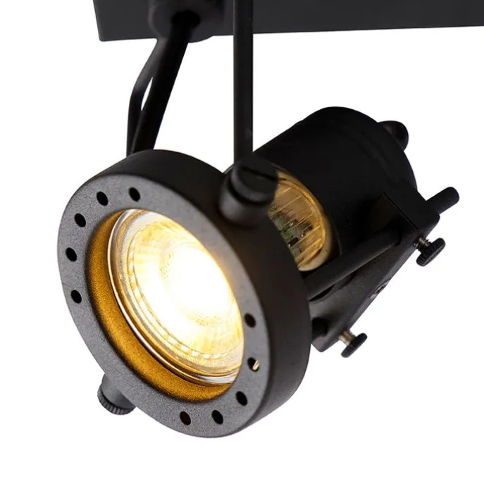 Industriespot schwarz 2-flammig - Suplux