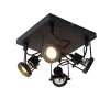 Industriespot schwarz 4-flammig - Suplux