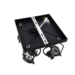 Industriespot schwarz 4-flammig - Suplux