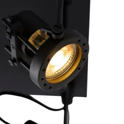 Industriespot schwarz 4-flammig - Suplux