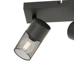 Industriespot schwarz 2-flammig verstellbar - Jim