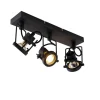 Industriespot schwarz 3-flammig - Suplux