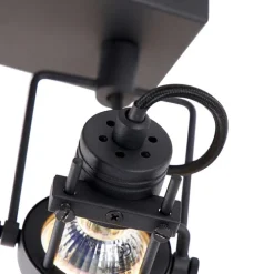 Industriespot schwarz 3-flammig - Suplux