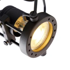 Industriespot schwarz 3-flammig - Suplux