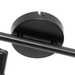 Industriespot schwarz mit goldenen 4-Lichtern - Bliss Mesh