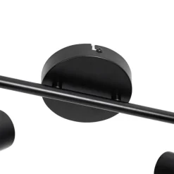 Industrie-Spot Schwarz mit Gold 2 Lichter - Kayden