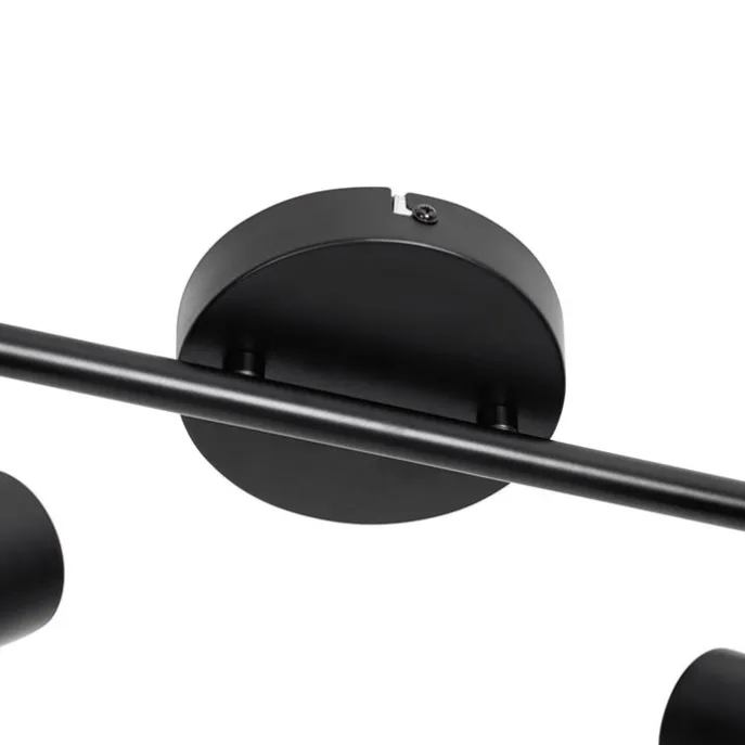 Industrie-Spot Schwarz mit Gold 2 Lichter - Kayden