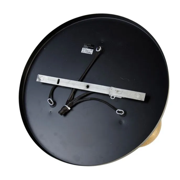 Industrie-Spot schwarz mit Messing 3 Lichter - Haicha