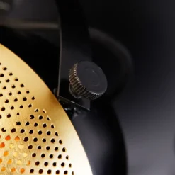 Industrie-Spot schwarz mit Messing 3 Lichter - Haicha