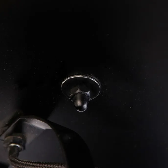 Industrie-Spot schwarz mit Messing 3 Lichter - Haicha