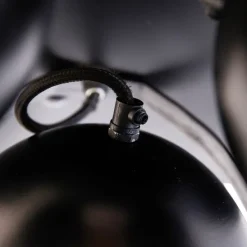 Industrie-Spot schwarz mit Messing 3 Lichter - Haicha