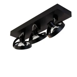 Industrie-Spot schwarz verstellbar 3-flammig - Go