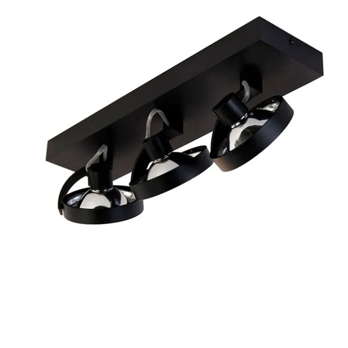 Industrie-Spot schwarz verstellbar 3-flammig - Go