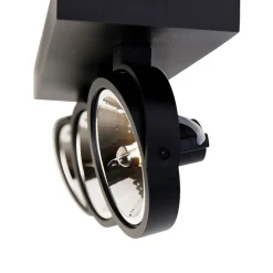 Industrie-Spot schwarz verstellbar 3-flammig - Go