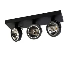 Industrie-Spot schwarz verstellbar 3-flammig - Go