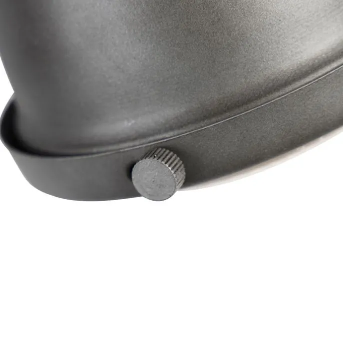 Industriespot Stahl mit Holz kippbar 3-Licht - Emado