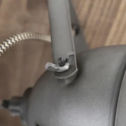 Industriespot Stahl mit Holz kippbar 4-Licht - Emado