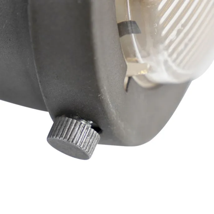 Industriespot Stahl mit Holz kippbar 4-Licht - Emado