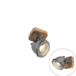 Industriespot Stahl mit Holz kippbar - Emado