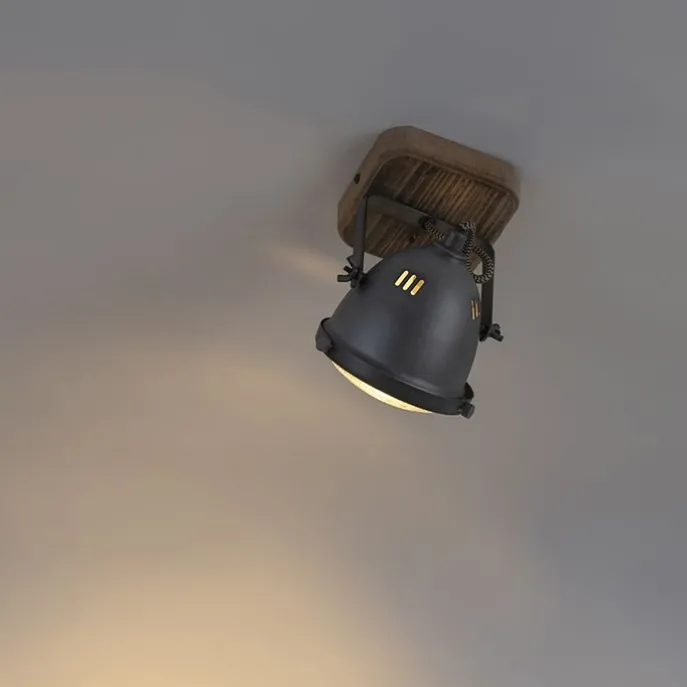 Industriespot Stahl mit Holz kippbar - Emado