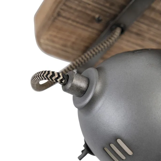 Industriespot Stahl mit Holz kippbar - Emado