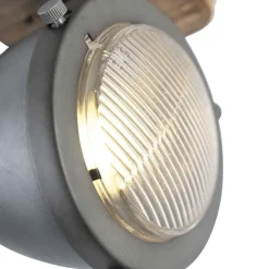 Industriespot Stahl mit Holz kippbar - Emado