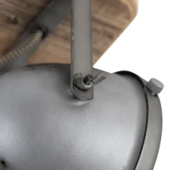 Industriespot Stahl mit Holz kippbar - Emado