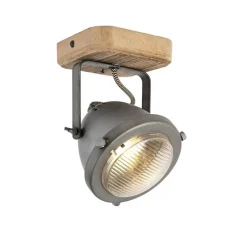 Industriespot Stahl mit Holz kippbar - Emado