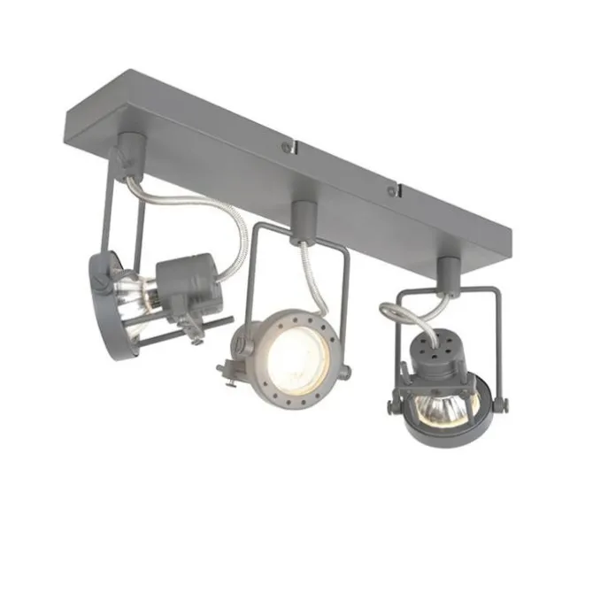 Industriestrahler anthrazit 3-Licht schwenkbar und neigbar - Suplux