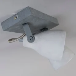 Industriestrahler grau Beton 2-flammig - Creto