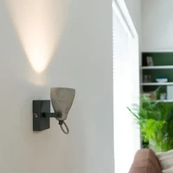 Industriestrahler grau Beton 1-flammig - Creto