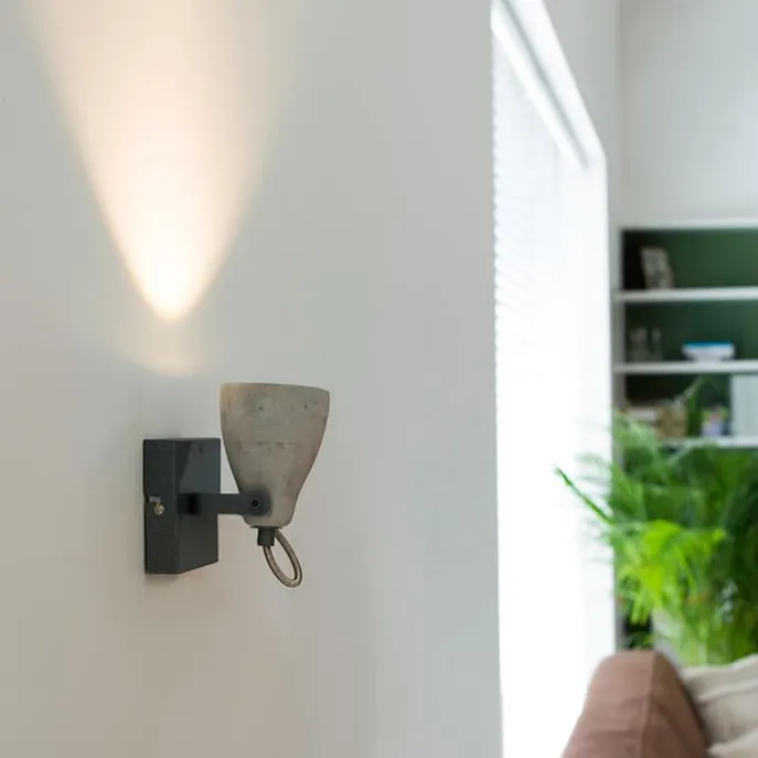 Industriestrahler grau Beton 1-flammig - Creto