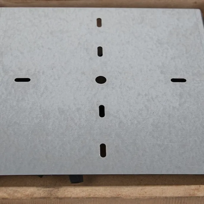 Industriestrahler rostbraun mit Holz kippbar 4-Licht - Gina