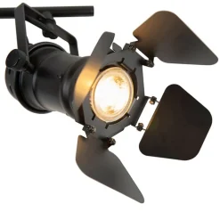 Industriestrahler schwarz 2-Licht mit Ventilen - Film