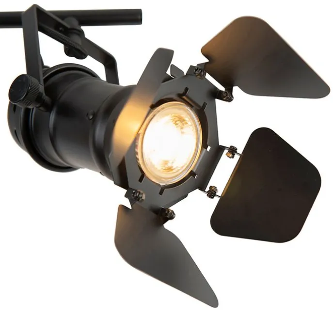 Industriestrahler schwarz 2-Licht mit Ventilen - Film