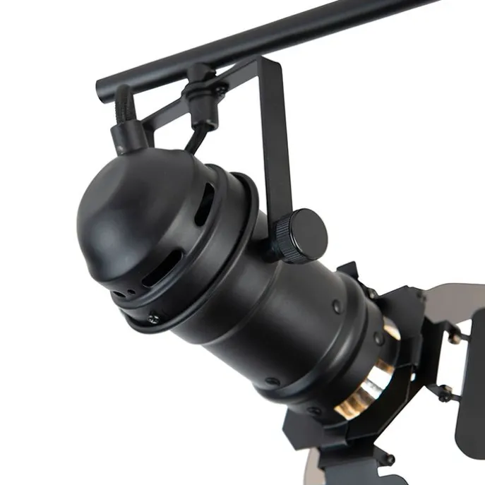 Industriestrahler schwarz 2-Licht mit Ventilen - Film