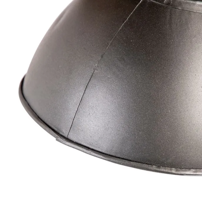 Industriestrahler schwarz mit Mangoholz 3 Lichter - Mangos