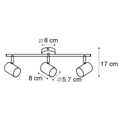 Industriestrahler schwarz kippbar - Jeana 3
